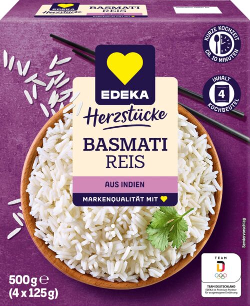 EDEKA Herzstücke Basmati-Reis im Kochbeutel 4x125g