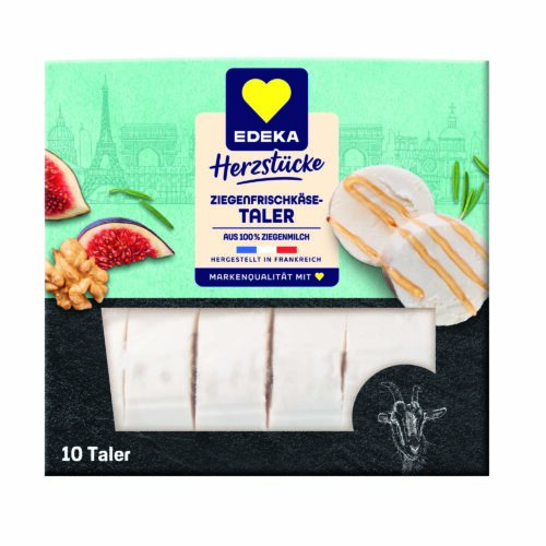 EDEKA Herzstücke Ziegenfrischkäse-Taler 45% Fett i. Tr. 200g