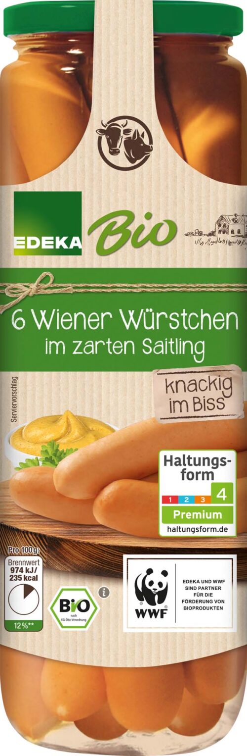 EDEKA Bio Wiener Würstchen 6St 680g