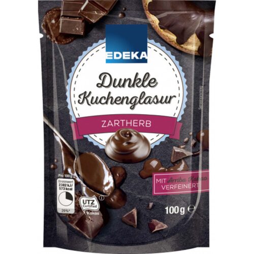 4311501358191 EDEKA Dunkle Kuchenglasur 100g