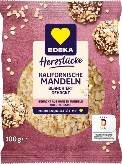 EDEKA Herzstücke Kalifornische Mandeln gehackt 100g