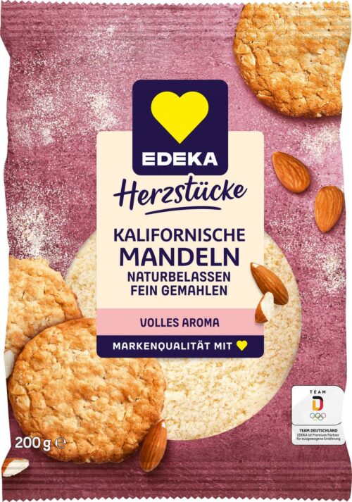 EDEKA Herzstücke Kalifornische Mandeln gemahlen 200g