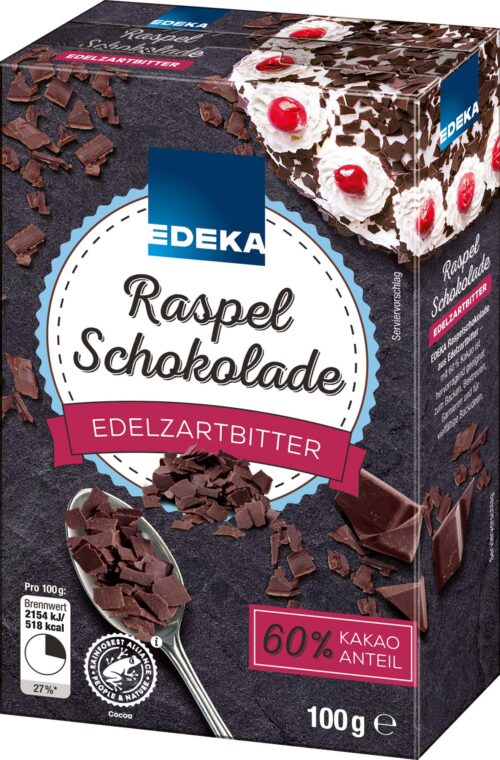EDEKA Raspel Schokolade edelzartbitter 100g