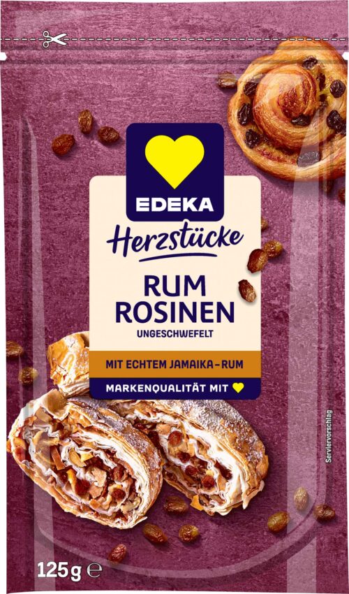 EDEKA Herzstücke Rum Rosinen ungeschwefelt 125g