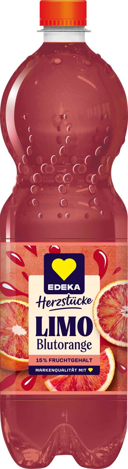 EDEKA Herzstücke Limonade Blutorange 1l