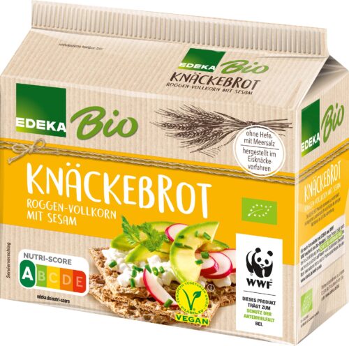EDEKA Bio Roggen-Sesam Knäckebrot 200g