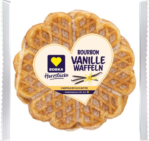 EDEKA Herzstücke Bourbon Vanille Herzwaffeln 165g