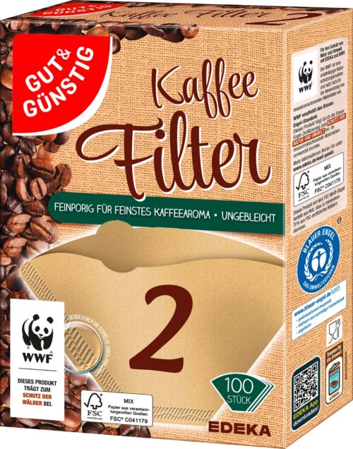 Gut & Günstig Kaffeefilter Gr. 2 100St