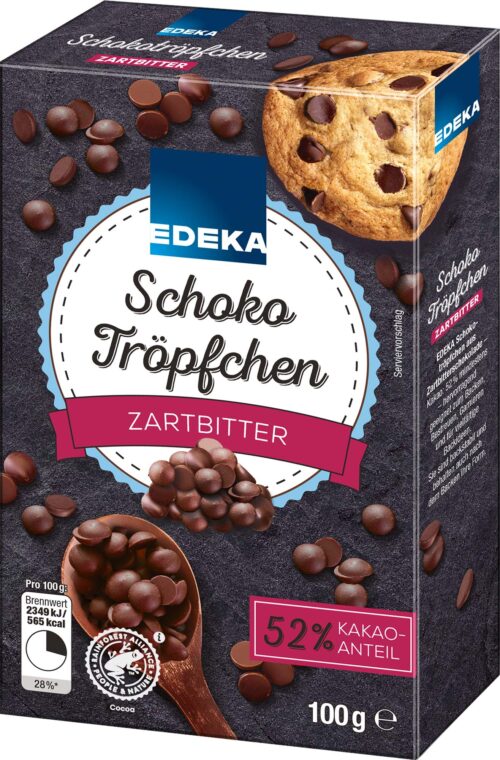 4311501410035 EDEKA Schokotröpfchen zartbitter 100g