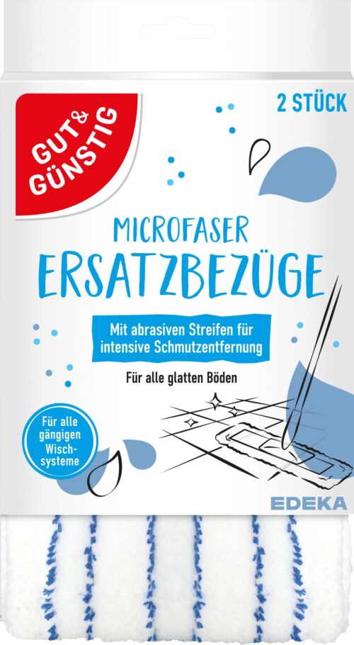 Gut & Günstig Ersatzbezüge Microfaser 2er Pack