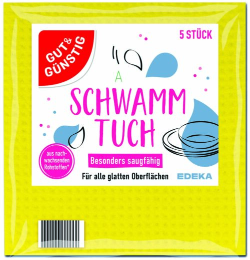 Gut & Günstig Schwammtuch 5er Pack