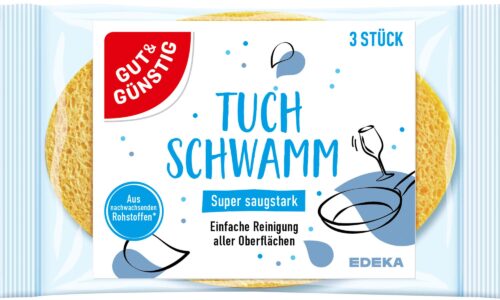 Gut & Günstig Tuchschwamm oval 3er Pack