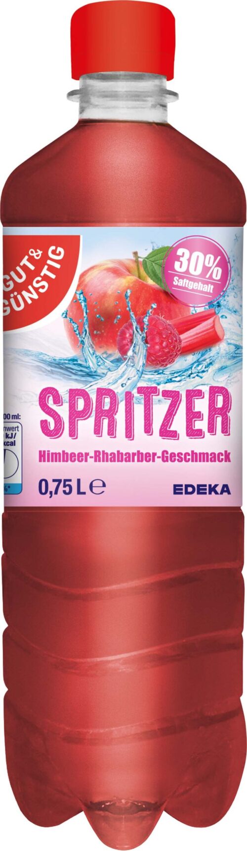Gut & Günstig Spritzer Himbeer-Rhabarber 0,75l