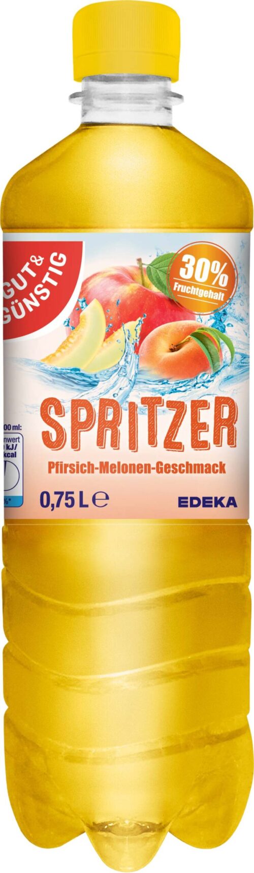 Gut & Günstig Spritzer Pfirsich-Melone 0,75l