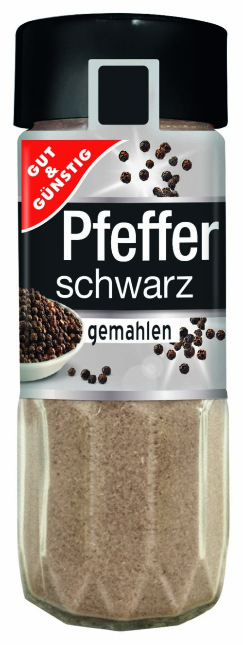 Gut & Günstig Pfeffer schwarz gemahlen 50g