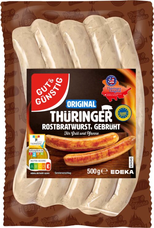 Gut & Günstig Thüringer Rostbratwurst 500g