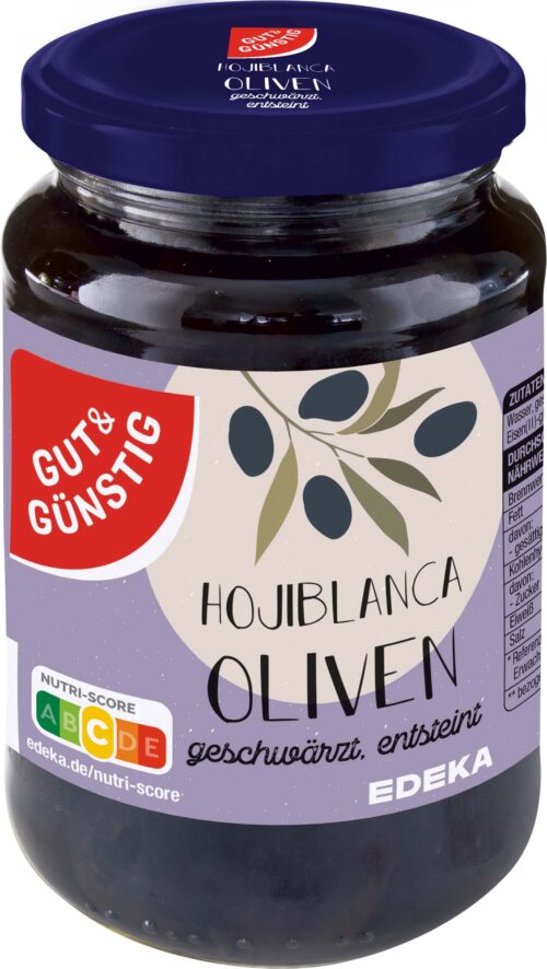 Gut & Günstig Hojiblanca Oliven 340g