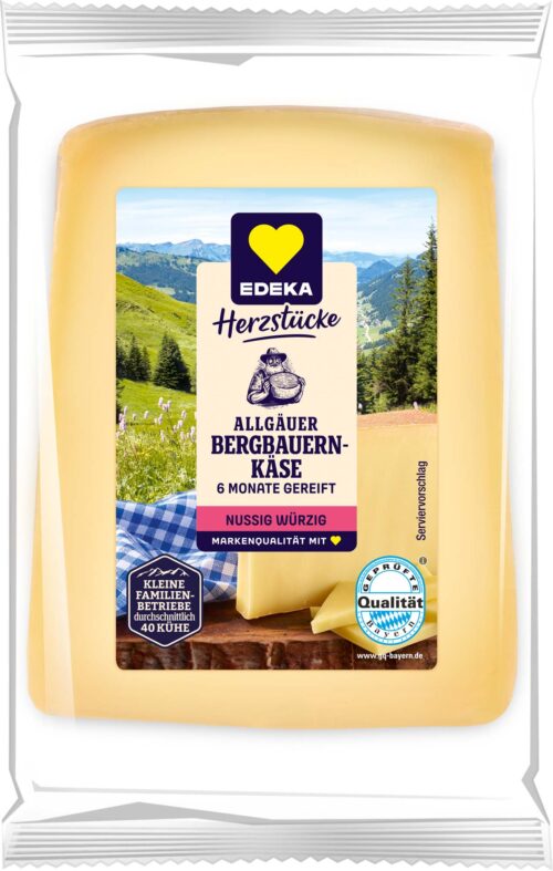 EDEKA Herzstücke Bergkäse Stück 45% 200g