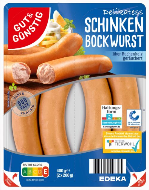 Gut & Günstig Schinken Bockwurst 2x200g