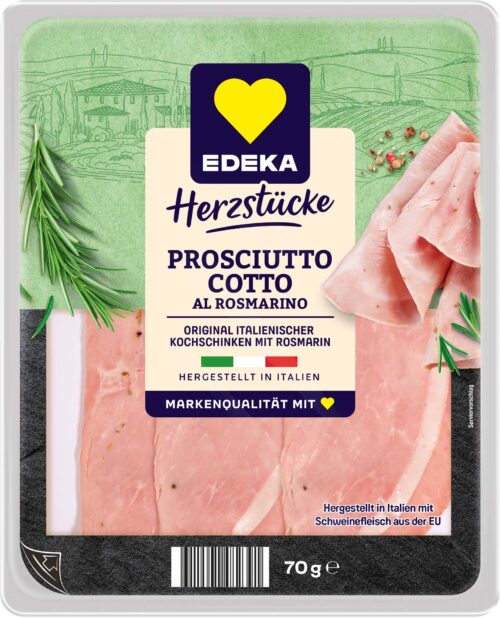 EDEKA Herzstücke Prosciutto Cotto al Rosmarino 70g