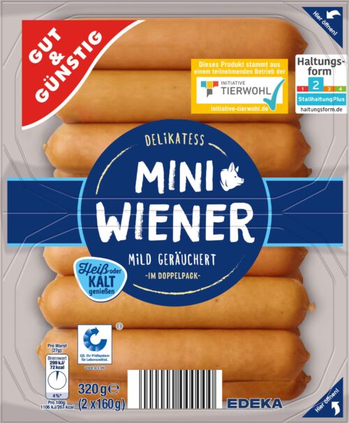 Gut & Günstig Mini Wiener 2x160g