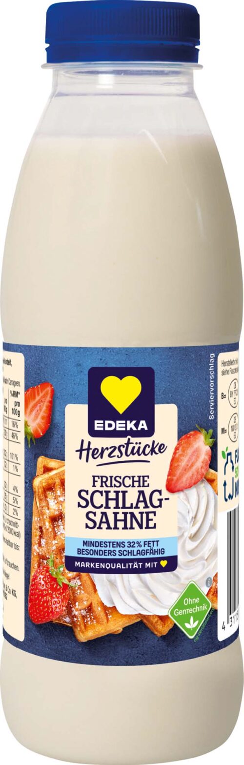 EDEKA Herzstücke Frische Schlagsahne 32% 500g