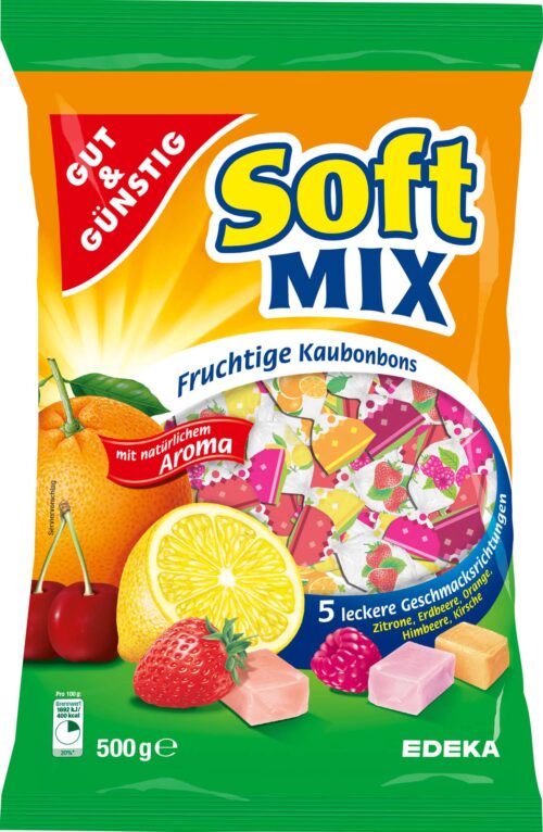 Gut & Günstig Soft Mix Kaubonbons 500g