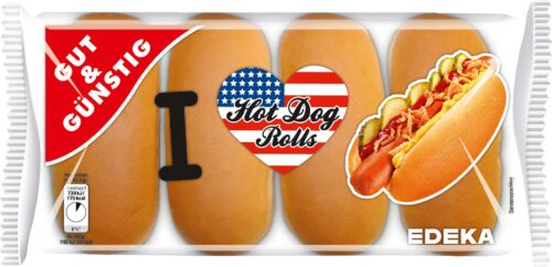 Gut & Günstig Hot Dog Rolls 4St 250g