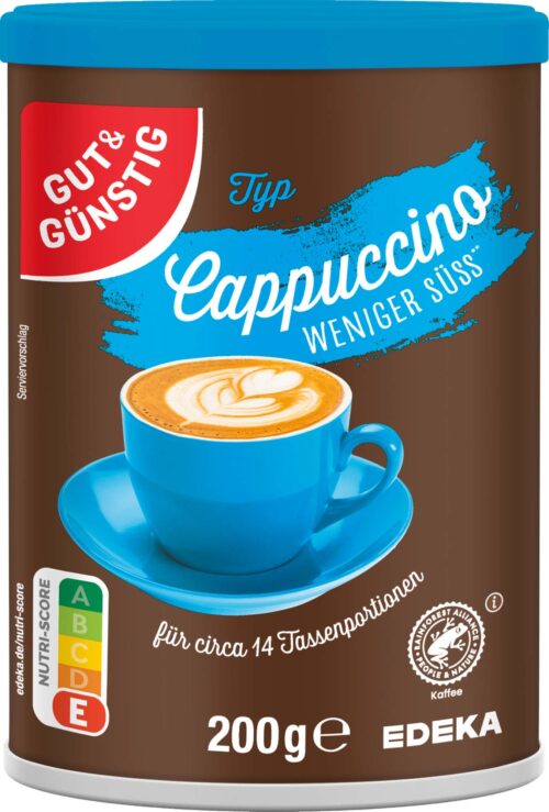 Gut & Günstig Cappuccino weniger süß 200g