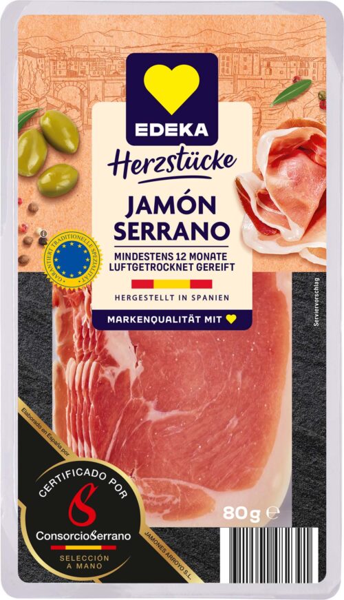 EDEKA Herzstücke Jamón Serrano 80g
