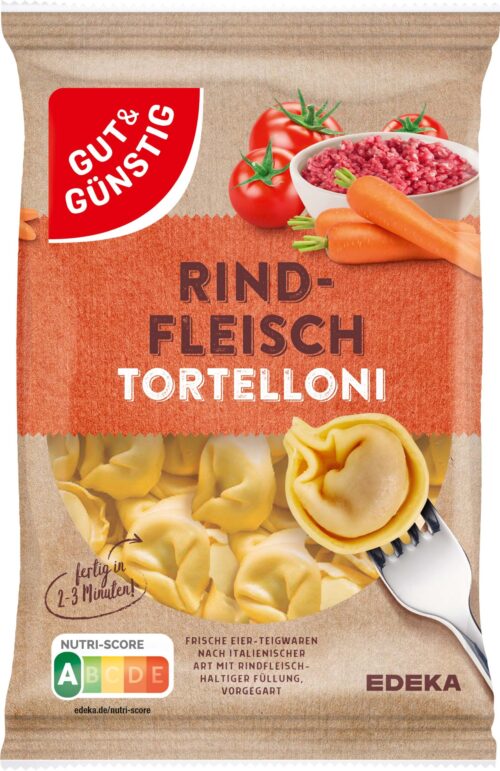Gut & Günstig Tortelloni mit Rindfleisch 400g