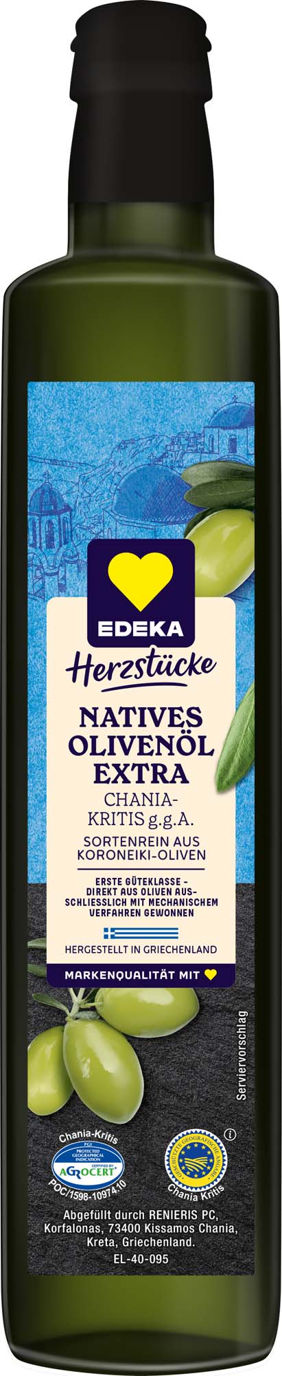 EDEKA Herzstücke Natives Olivenöl extra aus Griechenland 500ml