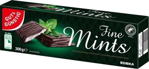 Gut & Günstig Pfefferminztäfelchen 300g