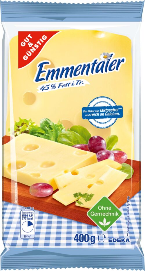 Gut & Günstig Emmentaler Stück 45% 400g
