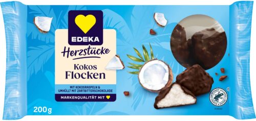 EDEKA Herzstücke Kokosflocken mit Zartbitter 200g