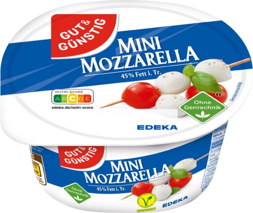 Gut & Günstig Mini Mozzarella 45% 245g
