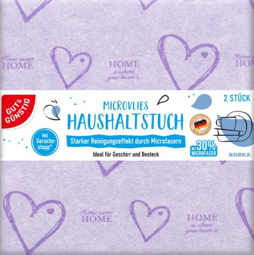 Gut & Günstig Haushaltstuch Microvlies® 2er Pack