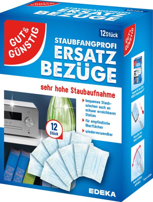 Gut & Günstig Staubfangprofi Ersatzbezüge 12er Pack