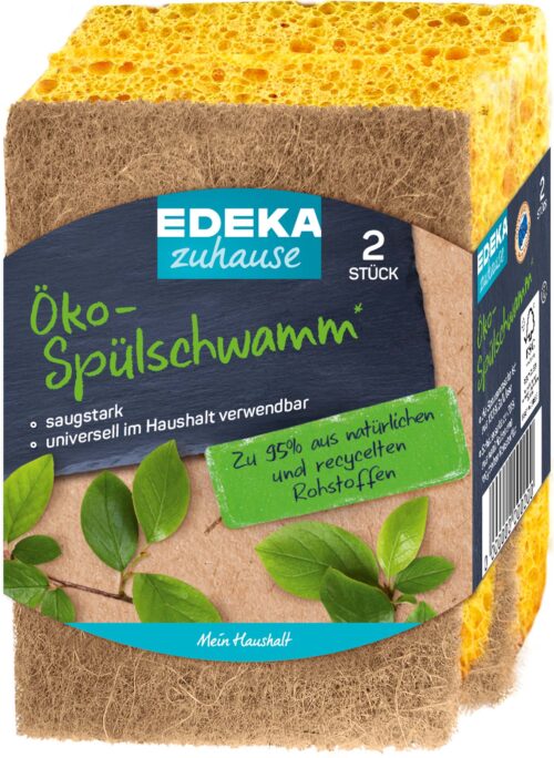EDEKA zuhause Öko Spülschwamm 2er Pack