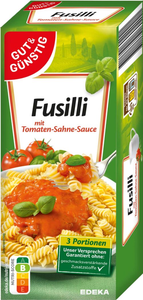 Gut & Günstig Fussili mit Tomatensauce 375g