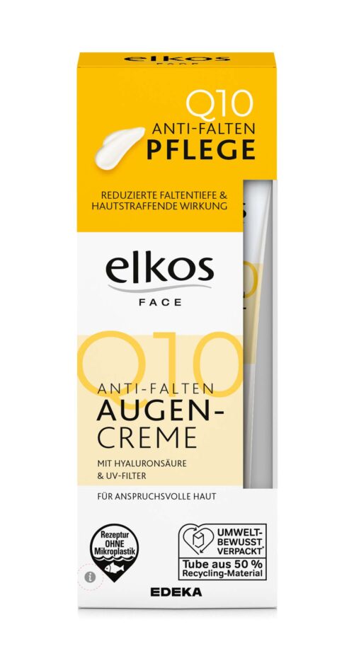 EDEKA elkos Q10 Anti-Falten Augencreme 15ml