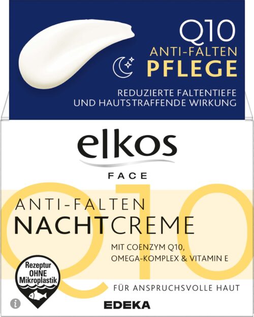 EDEKA elkos Q10 Anti-Falten Nachtcreme 50ml