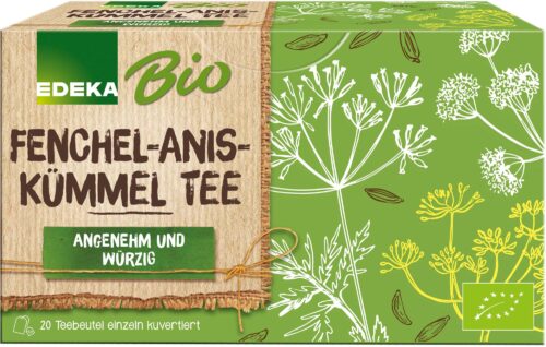 EDEKA Bio Fenchel Anis Kümmel Tee 20St 40g