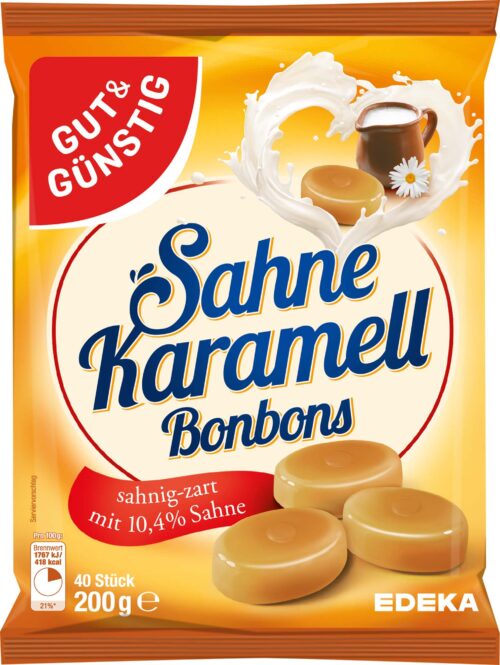 Gut & Günstig Sahne Karamellbonbons 200g