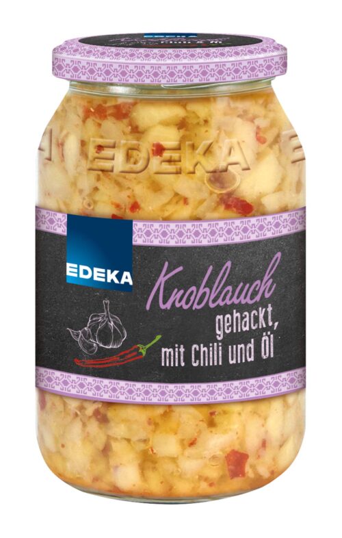 4311501611500 EDEKA Knoblauch gehackt mit Chilli 95g