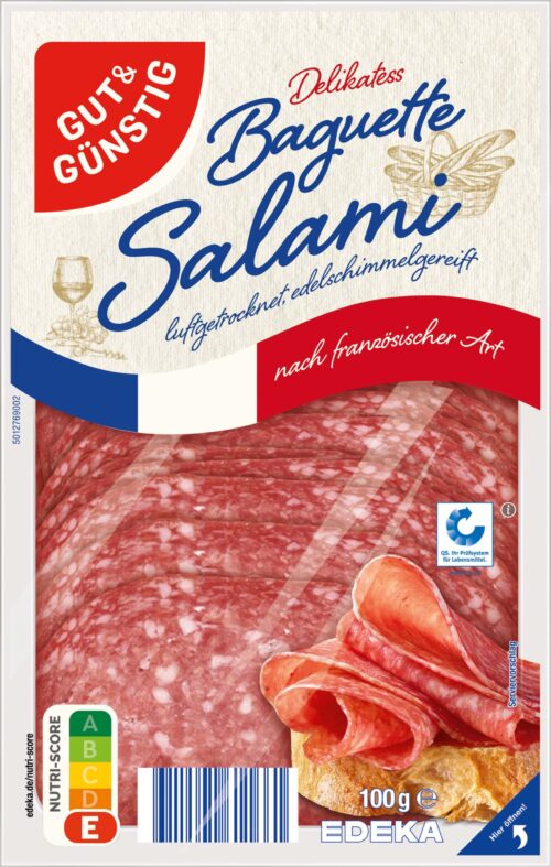 Gut & Günstig Baguette Salami 100g