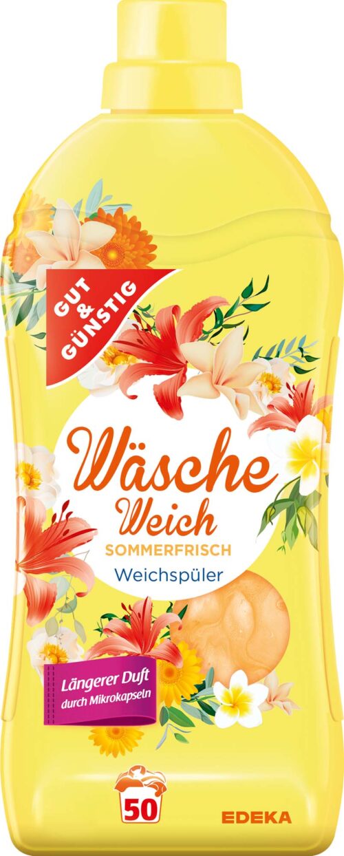 Gut & Günstig Weichspüler Sommerfrisch 50WL 1,5l