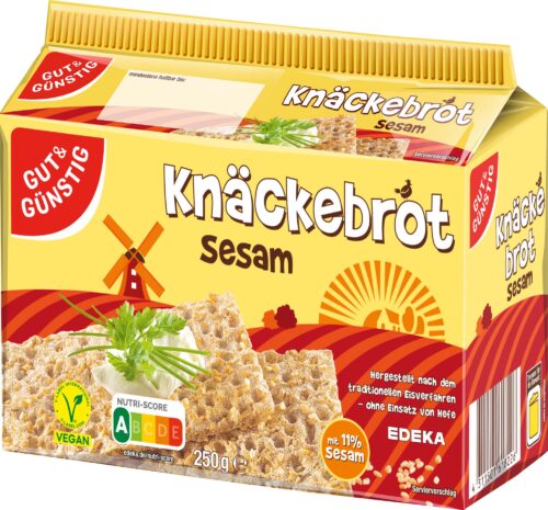 Gut & Günstig Knäckebrot Sesam 250g