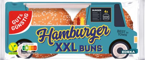 Gut & Günstig XXL Hamburger Buns Sesam 300g