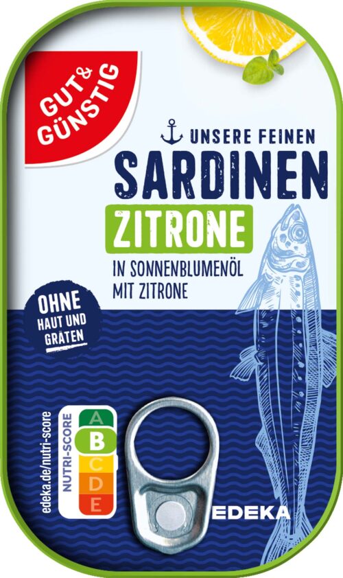 Gut & Günstig Sardinen Zitrone 125g